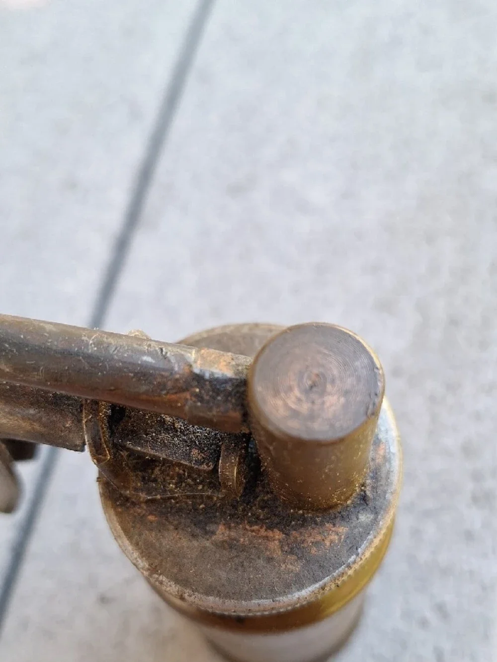 Vintage Brass Oil Can with Long Spout